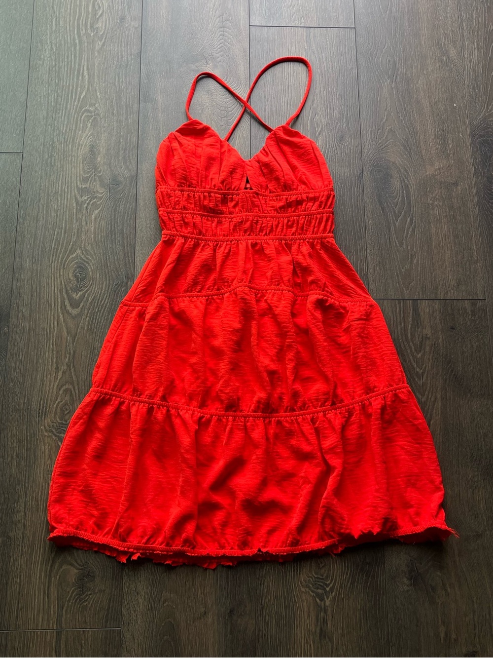 Monteau Tiered Mini Dress